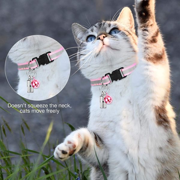Reflective Cat Collars with Bell