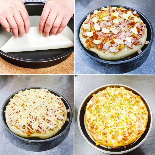 Pizza Tray,Round Pizza Bakeware for Home Kitchen Oven Baking
